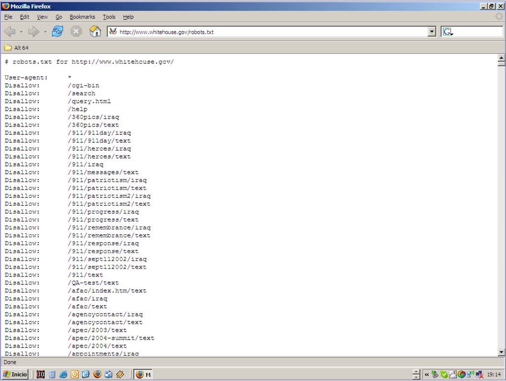 Robots.txt de la Casablanca