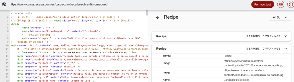EEAT - Marcat semàntic